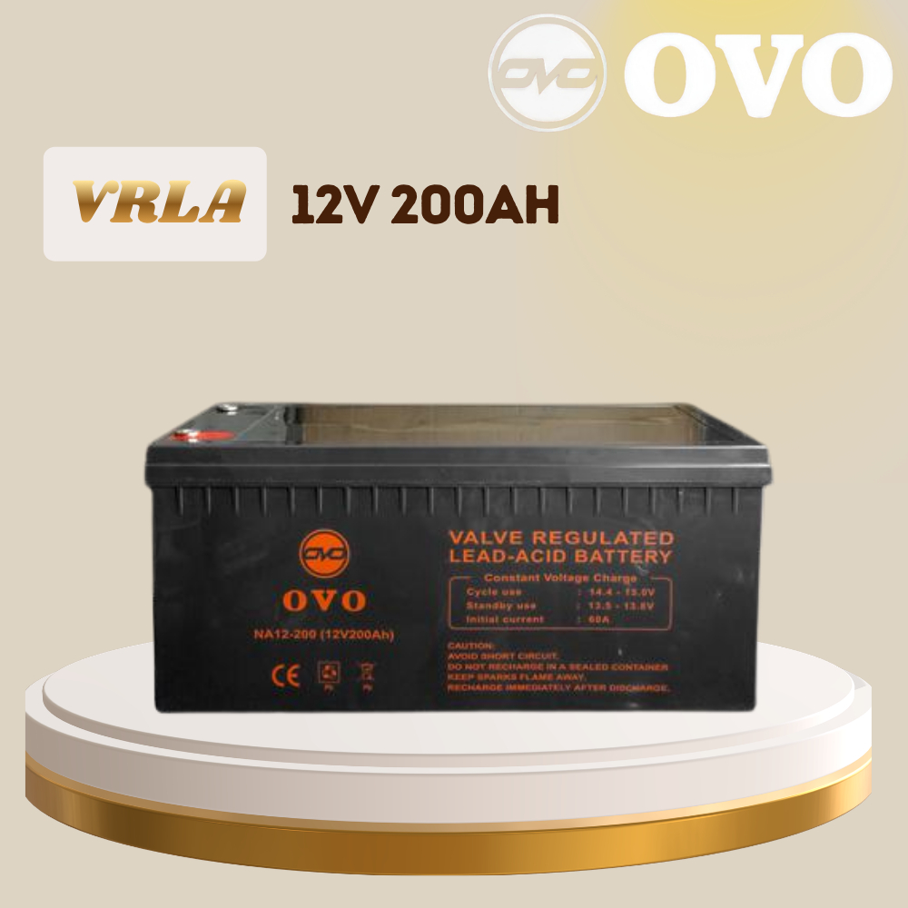 OVO Battery VRLA AGM 12V 200Ah | AGM Battery 12V 200Ah