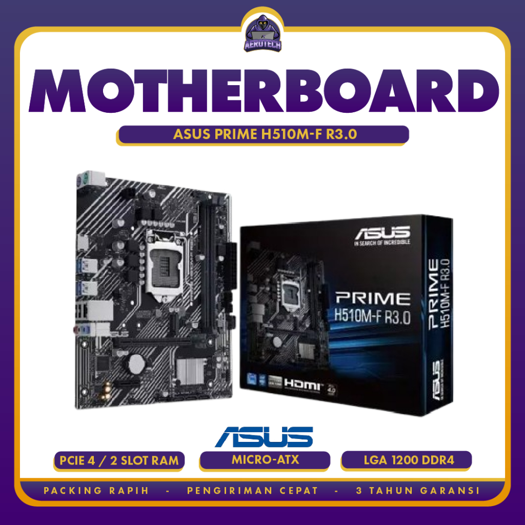 Motherboard ASUS PRIME H510M-F R3.0 Intel H470 LGA1200 m-ATX DDR4 M.2 Gen 4