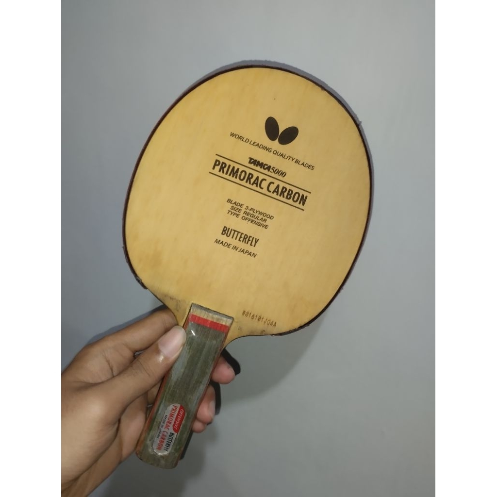 BLADE BUTTERFLY PRIMORAC CARBON TAMCA 5000 ORIGINAL BEKAS - KAYU BET TENIS MEJA PINGPONG SECOND