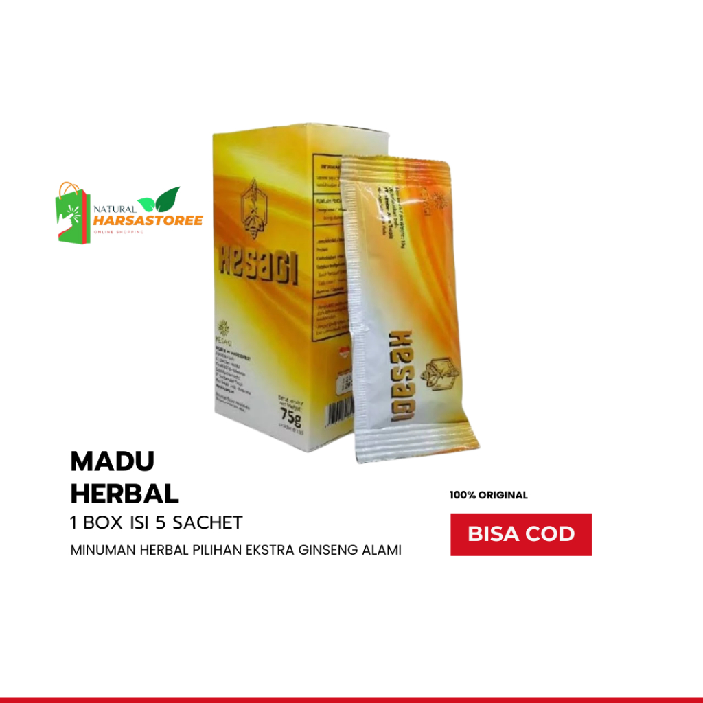 Kesagi Madu Herbal Kosagi 1 Box Isi 5 Sachet Minuman Serbuk Kesehatan Tubuh