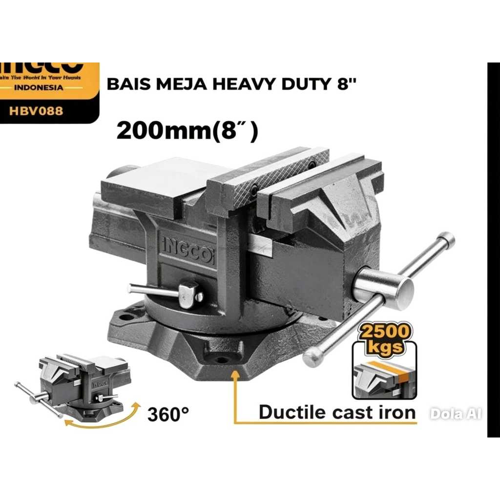 BAIS MEJA HEAVY DUTY 8''
