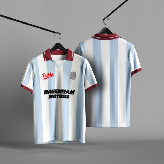 LOTFI SPORT JERSEY WEST HAM UNITED AWAY 1992 | RETRO | VINTAGE | CASUAL