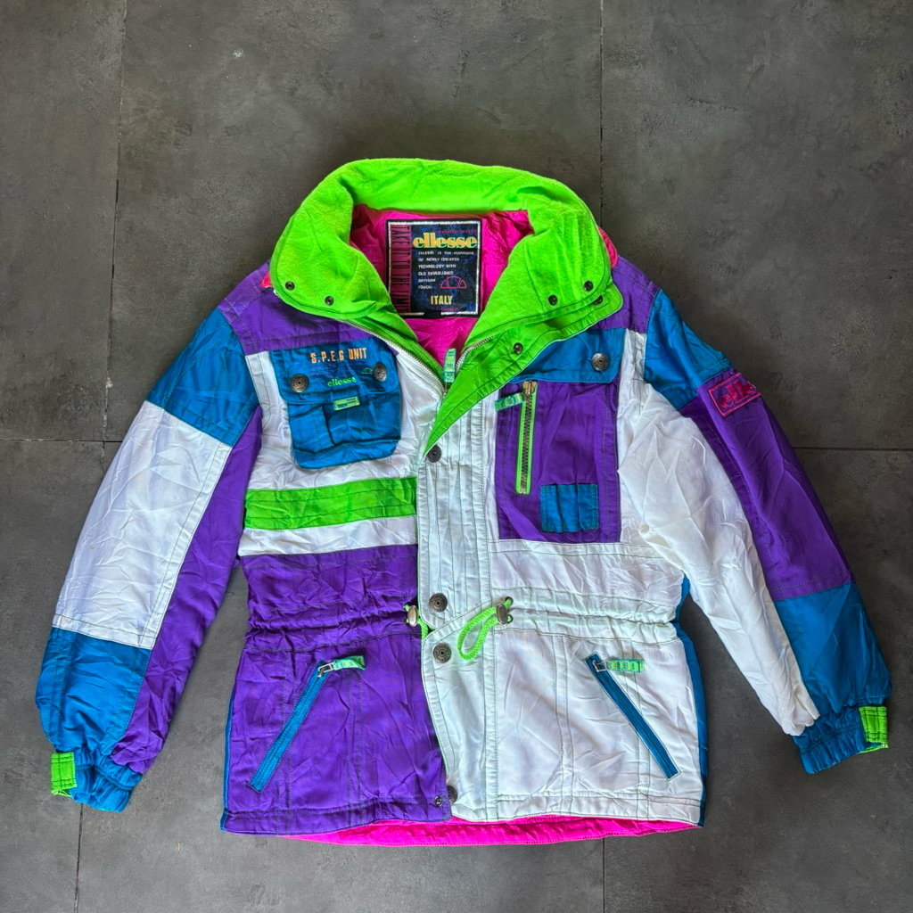 Ellese Vintage Colorblock Jacket Unisex