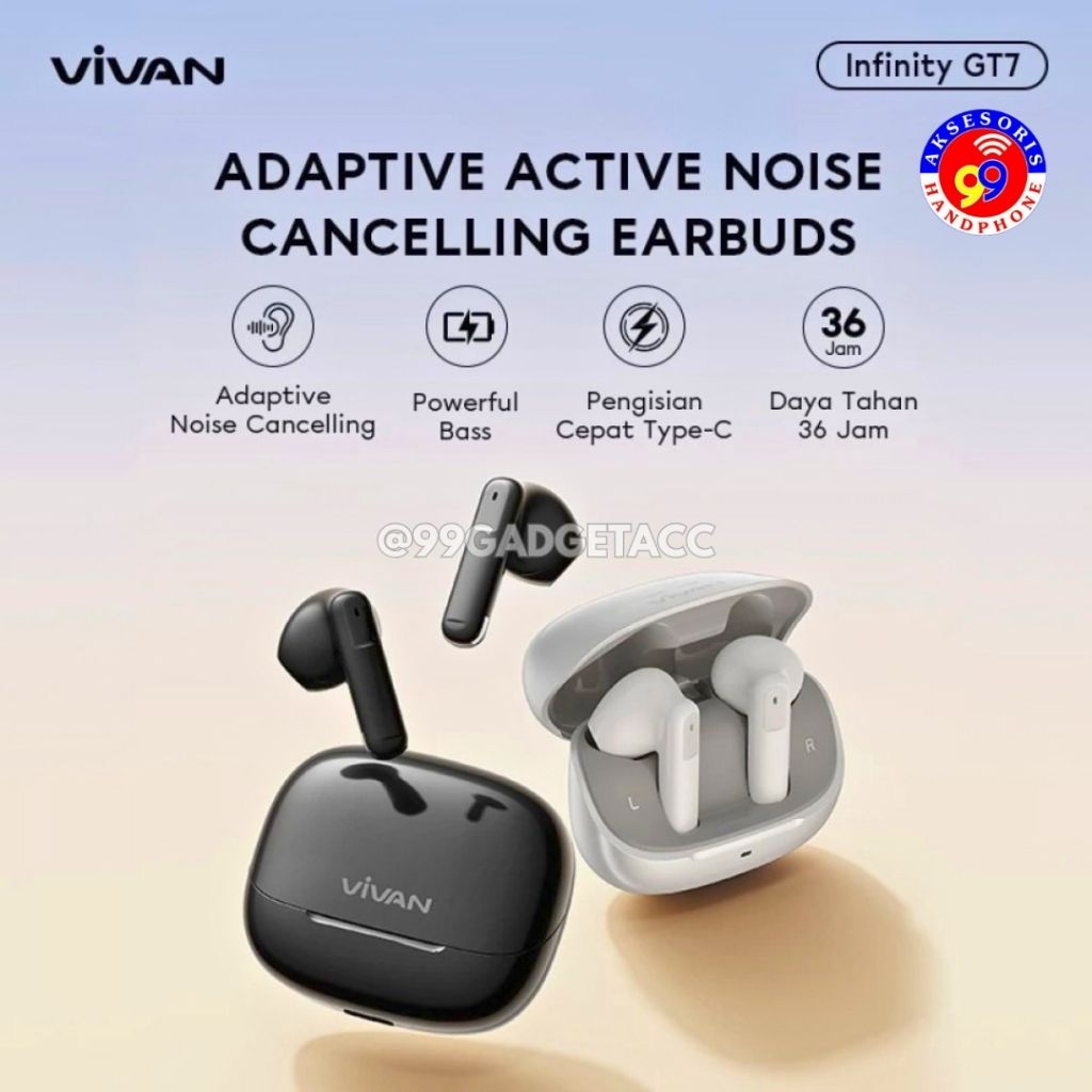 HEADSET BLUETOOTH/ TWS VIVAN GT7