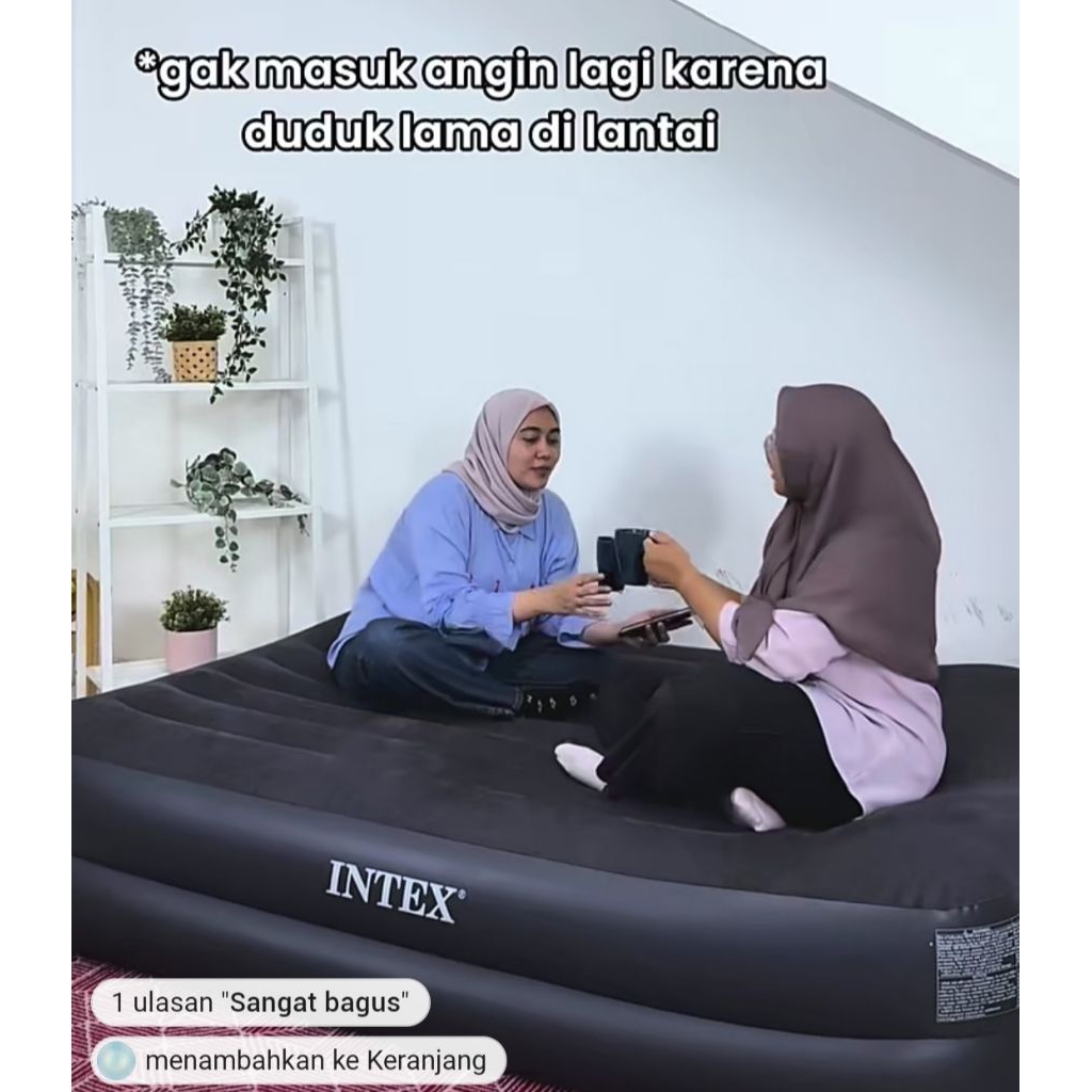 King kasur angin queen intex KASUR Jumbo original kasur udara / sofa tiup kasur multiguna kasur kos 