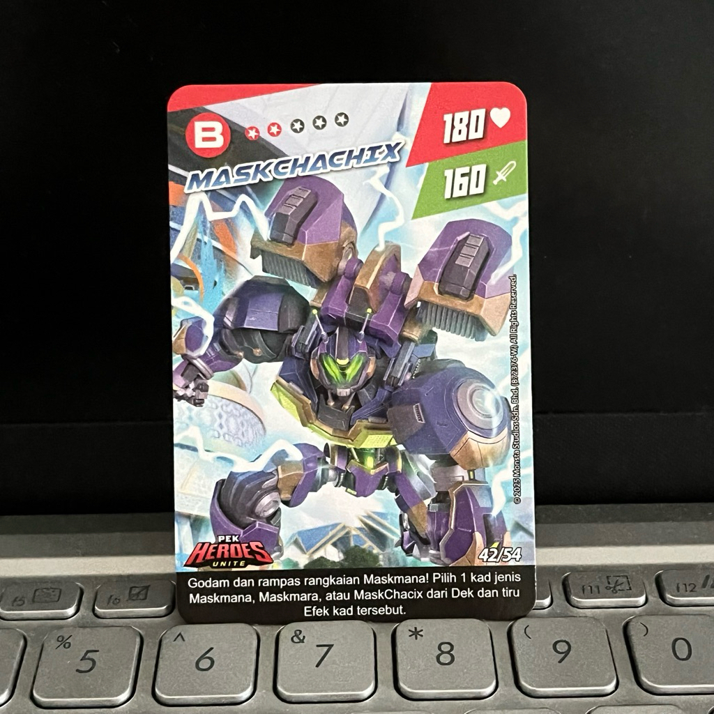 [1 PCS] Kartu Maskchachix no 42/54 Pek Heroes Unite