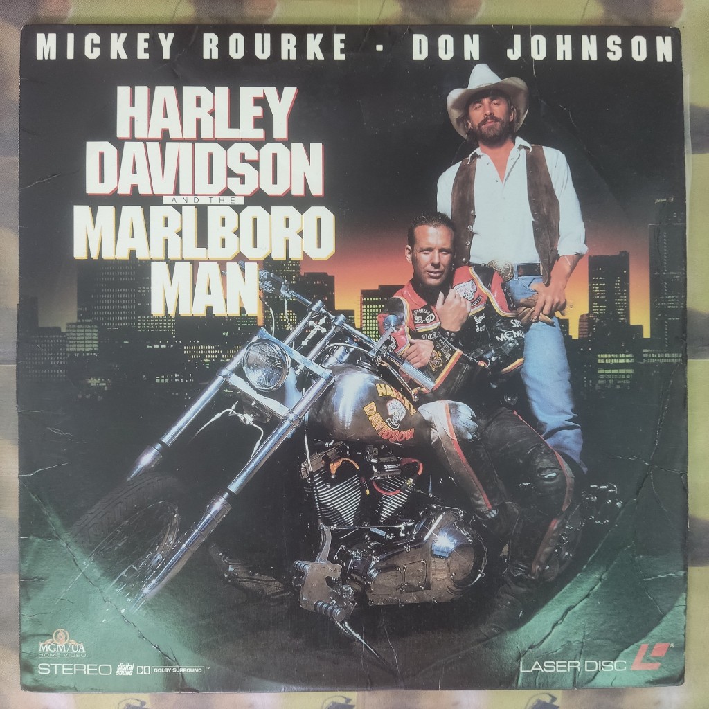 LASERDISC HARLEY DAVIDSON AND THE MARLBORO MAN laser disc film movie music video musik new sealed ba