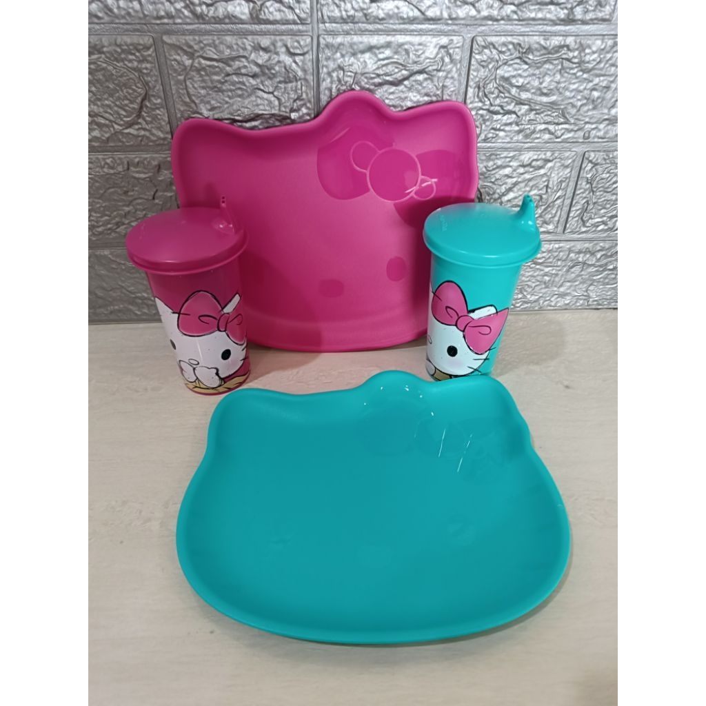 Hellokitty Set Tupperware Hellokitty Plate Set Kids
