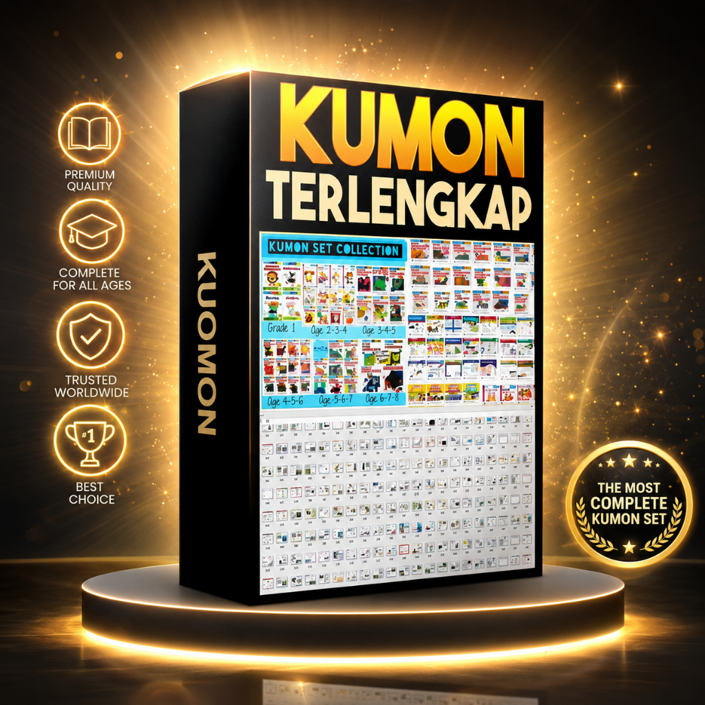 E-COURSE KUMON LENGKAP | Paket Pembelajaran Anak SD | Media Belajar Anak & Guru