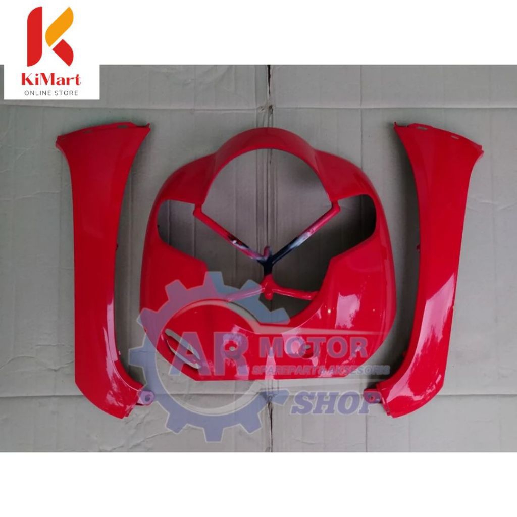 TAMENG / TEBENG DAN SAYAP BAWAH SCOOPY NEW / SCOOPY DONAT 2017 - 2019 MERAH CABE