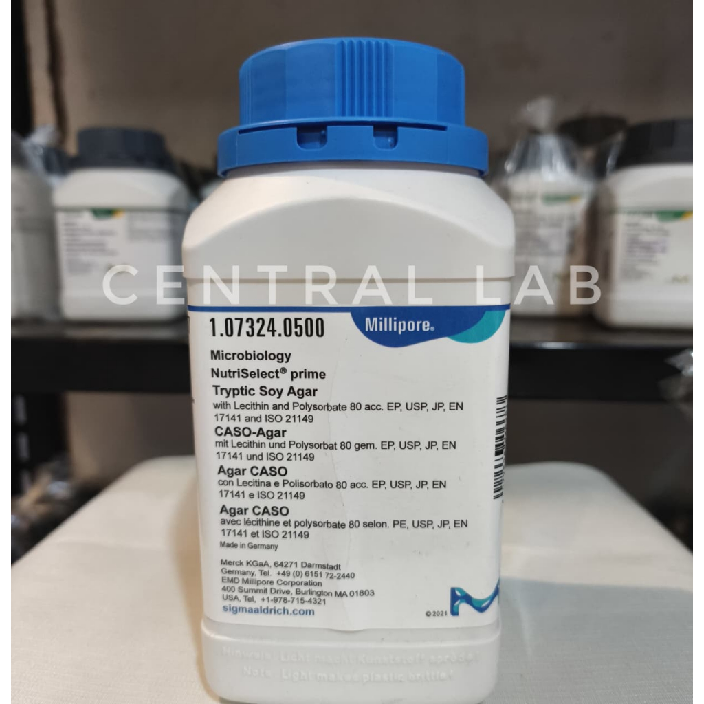 TRYPTIC SOY AGAR 500GRAM FOR MICROBIOLOGY MERCK 107324