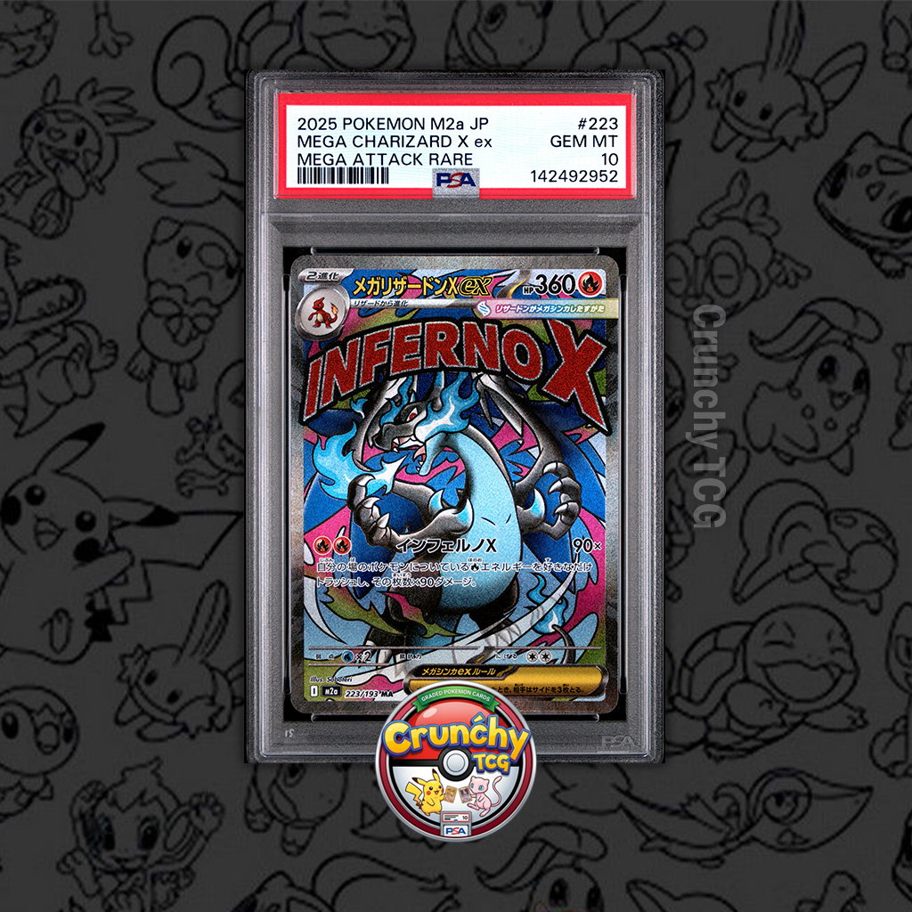 PSA 10 - Mega Charizard X ex #223 Mega Attack Rare - Kartu Pokemon (TCG)