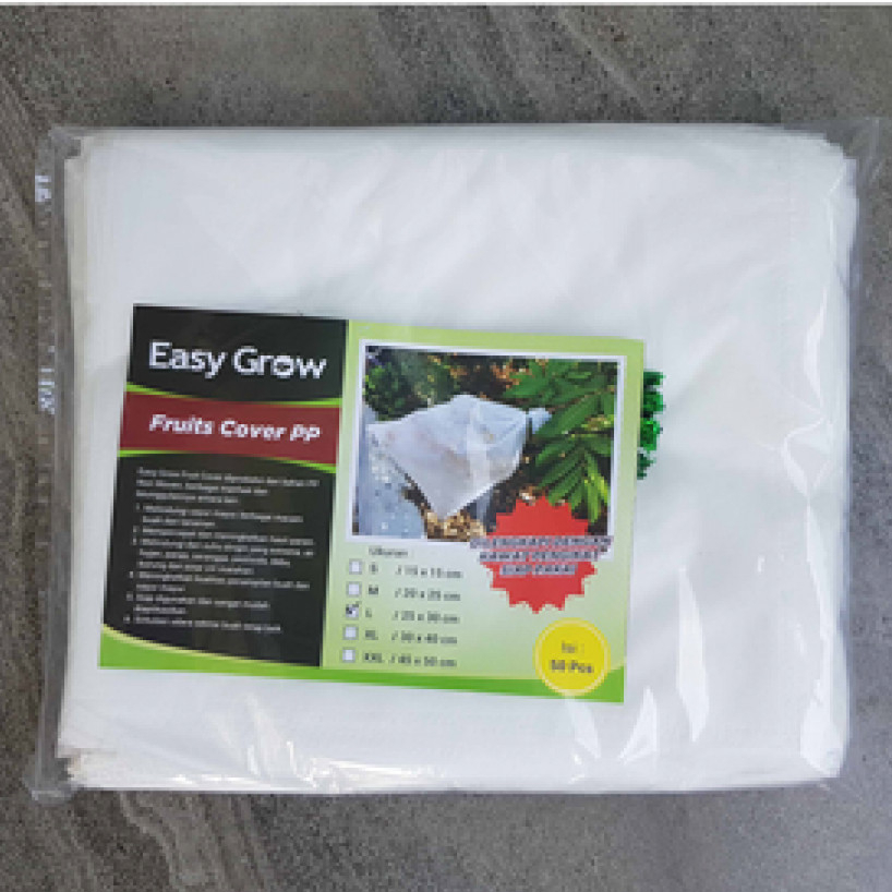 EASY GROW Fruit Cover Putih ukuran 'S' 'M' 'L' 'XL' 'XXL' Pembungkus Buah jambu nangka melon dll
