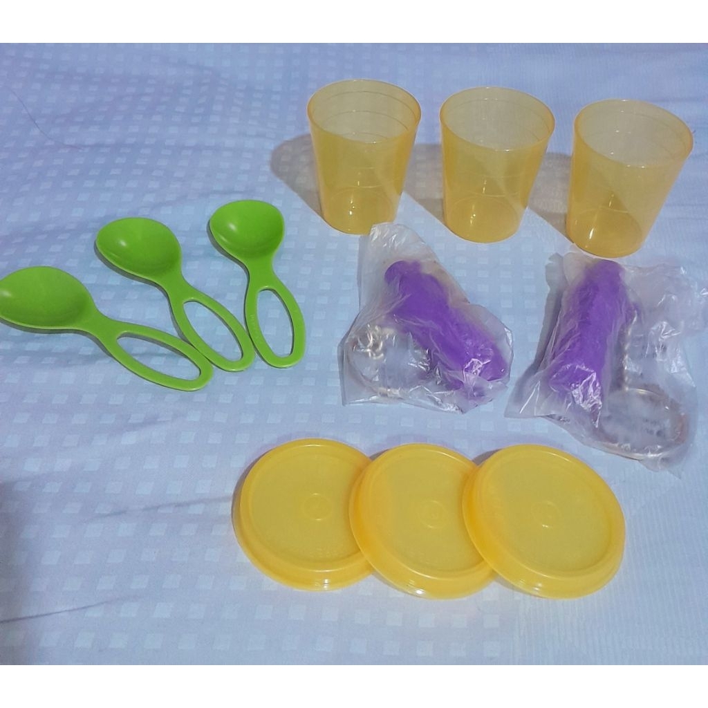 Paket Mini isi Keychain/Gantungan Kunci Midget Sendok Tupperware