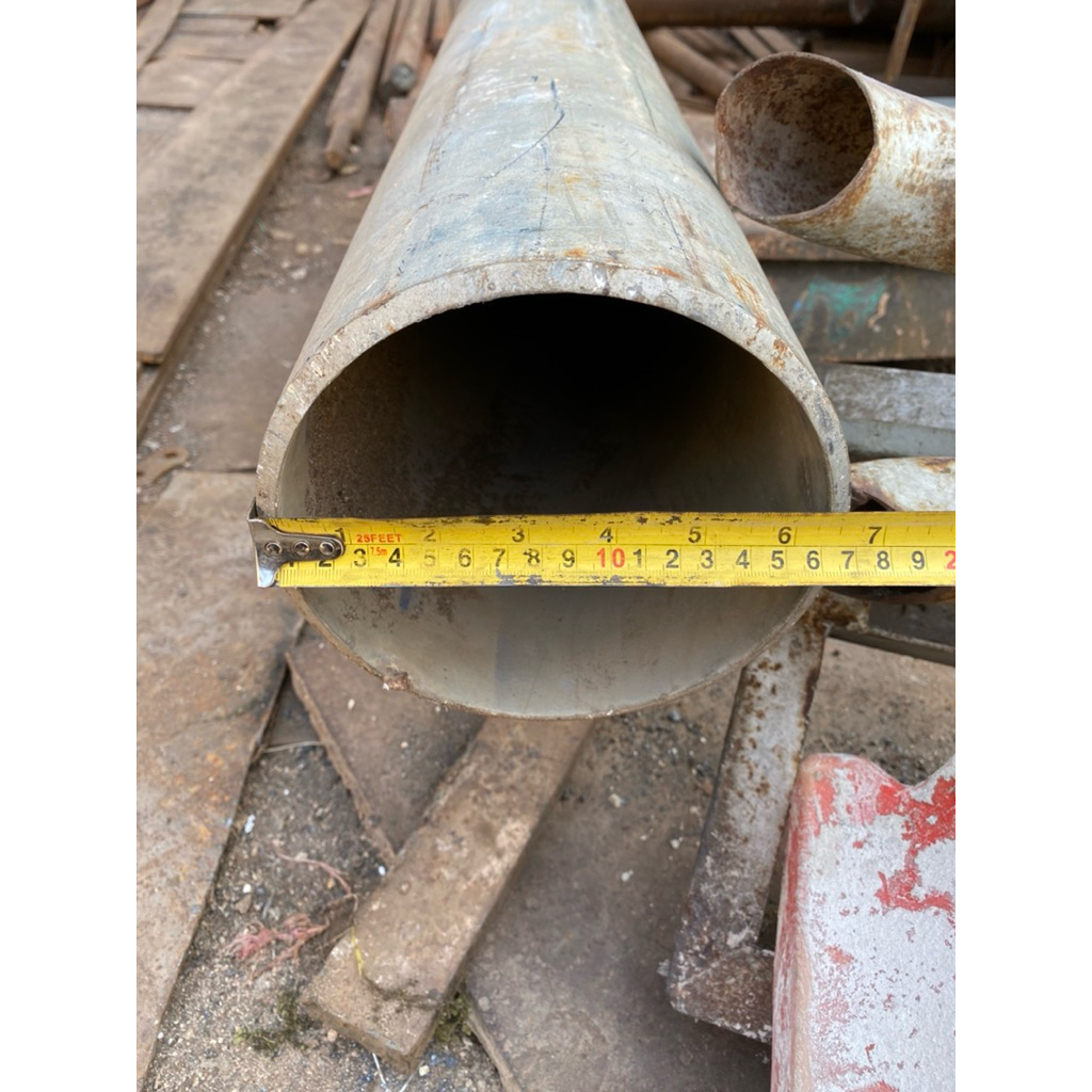Pipa Besi Galvanis 6 INCH Tebal 7mili Panjang Per 20CM