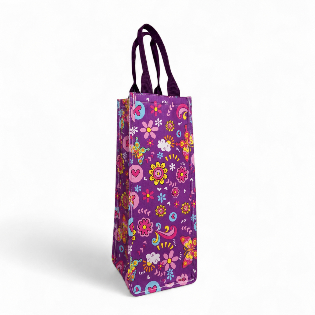 Tas Botol Tumbler Ukuran 12 x 12 x 32 Cm - Tas Botol 2 Liter Motif Kelinci Karakter Lucu - Tas Botol