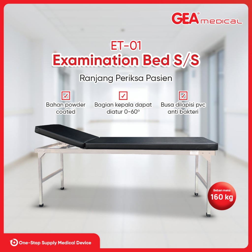 GEA ET-01 Examination Bed Stainless Steel