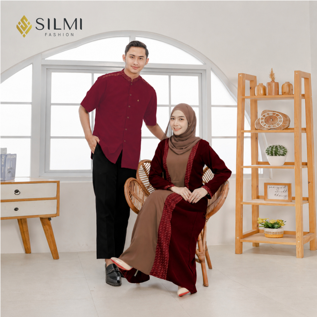 [SILMI] Yumna - gamis Couple Pasangan