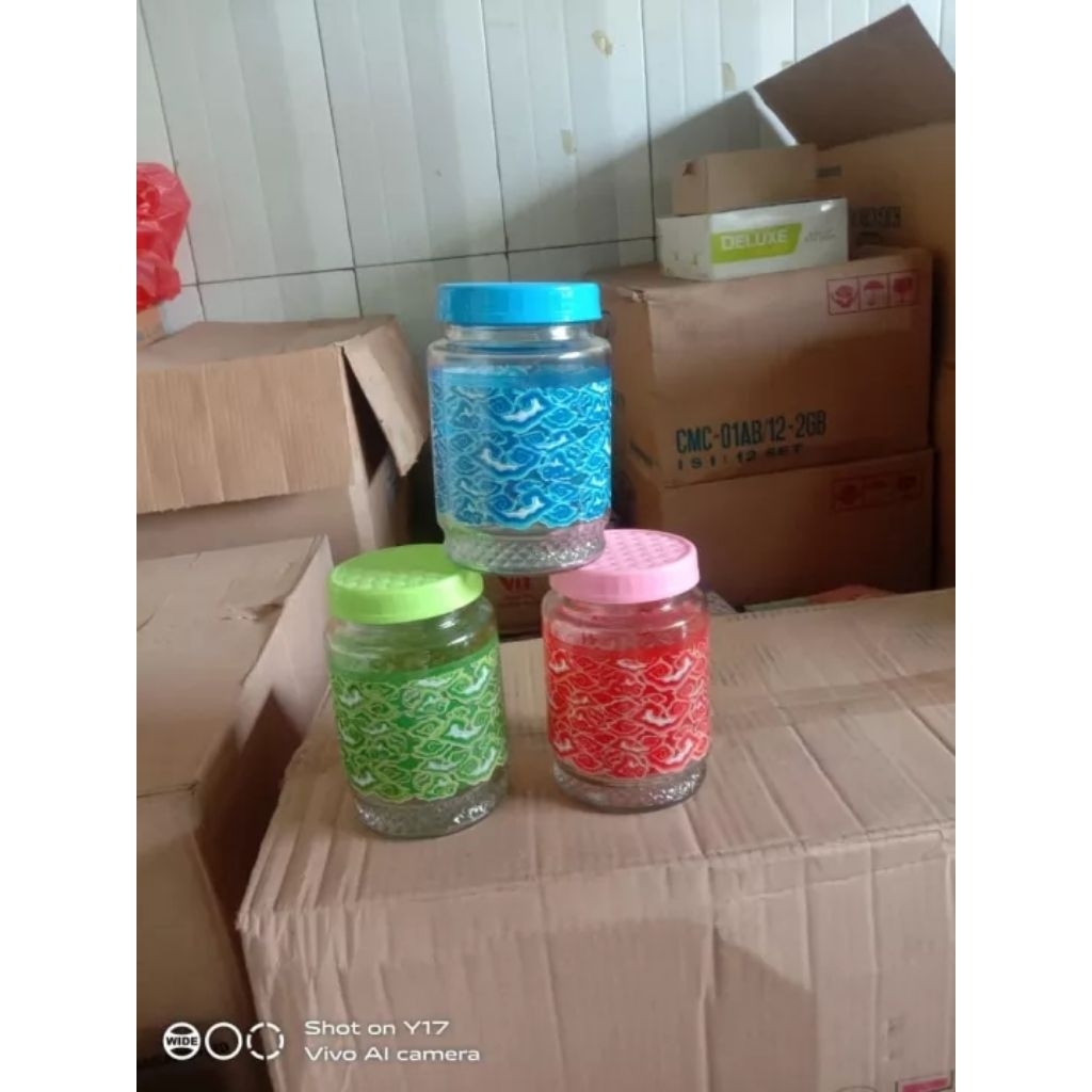 Toples kaca 1L 1000ml kedaung hantaran kaca toples