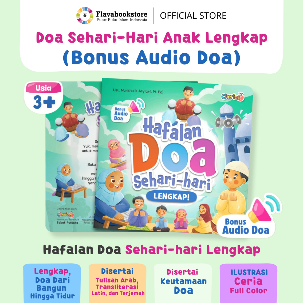 Cherizz - (Dilengkapi Audio Doa) Buku Hafalan Doa Anak Sehari-hari Lengkap - Kumpulan Doa Harian Ana