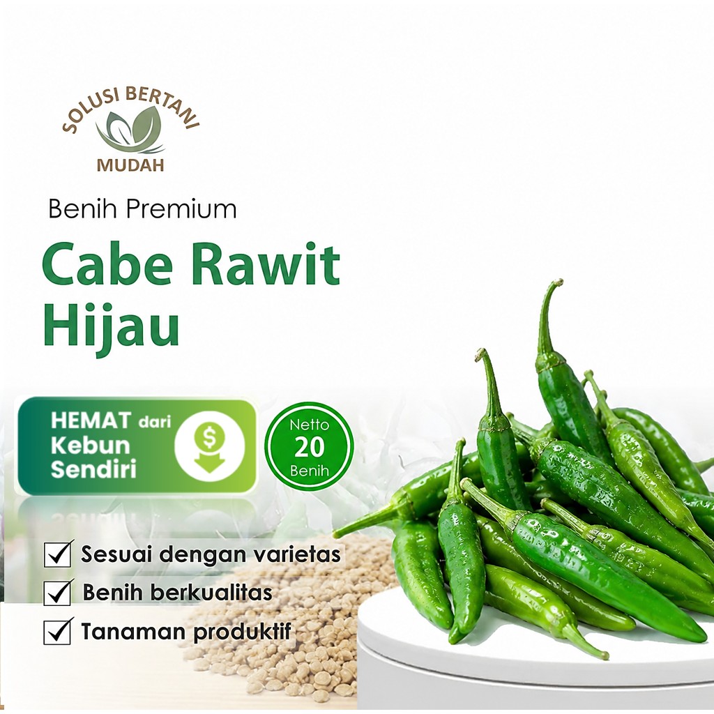 Bibit Benih Cabe Rawit Hijau Hibrida Unggul