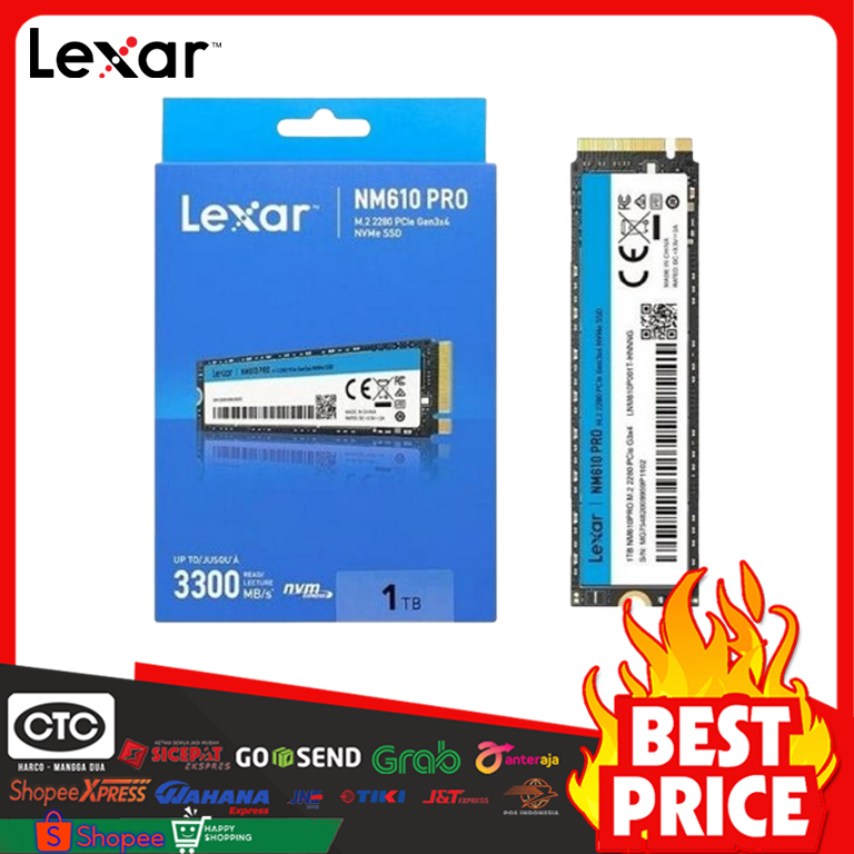 SSD LEXAR NM610 PRO 1TB PCIe GEN3X4 M.2