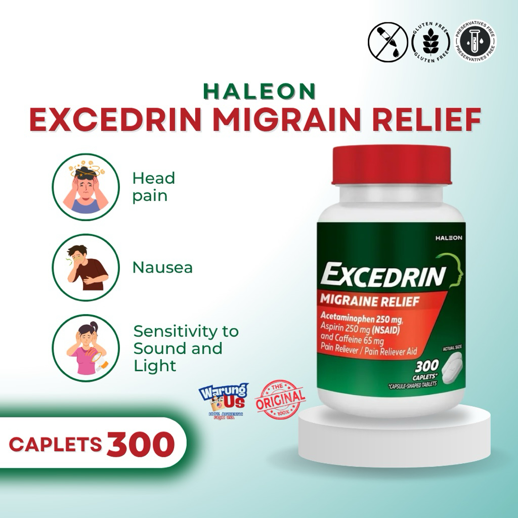 Excedrin Migrain Relief 300tablets (Ori USA)