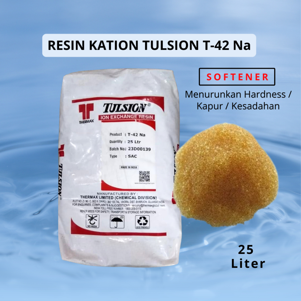 Resin Cation Resin Softener Tulsion T42 Na 25liter