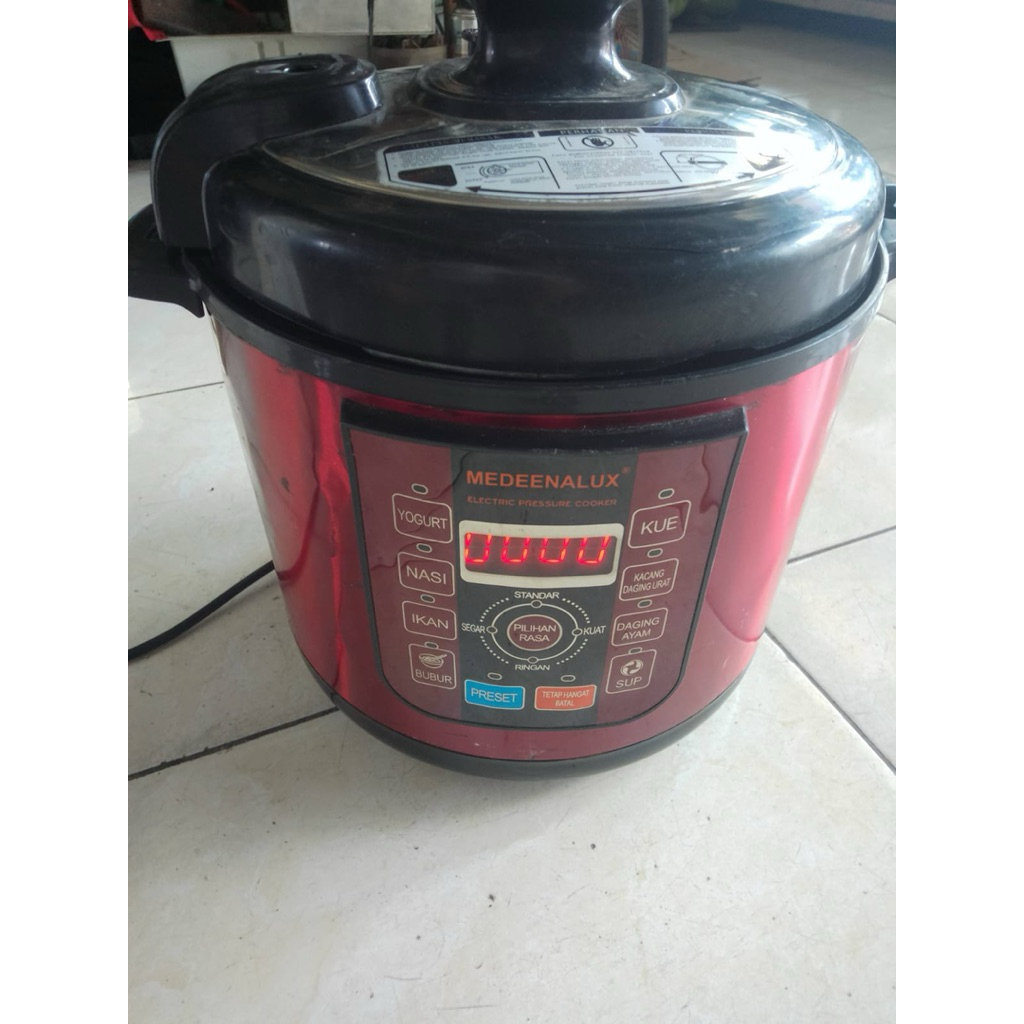 Presto Listrik Digital MedeenaLux Multi Cooker 6L | Electric Pressure Cooker