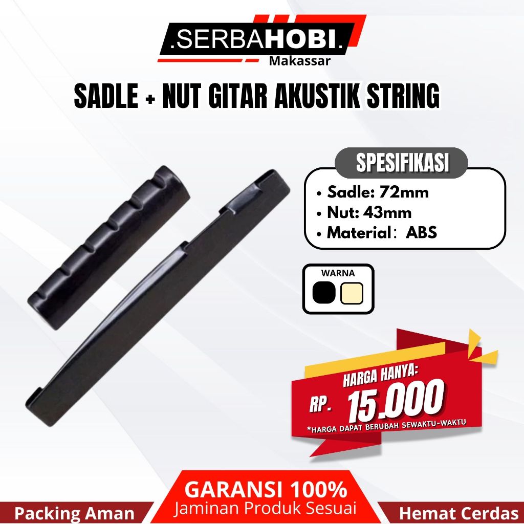 SET SADDLE NUT GITAR AKUSTIK STRING / SADDLE GITAR / NUT GITAR MURAH