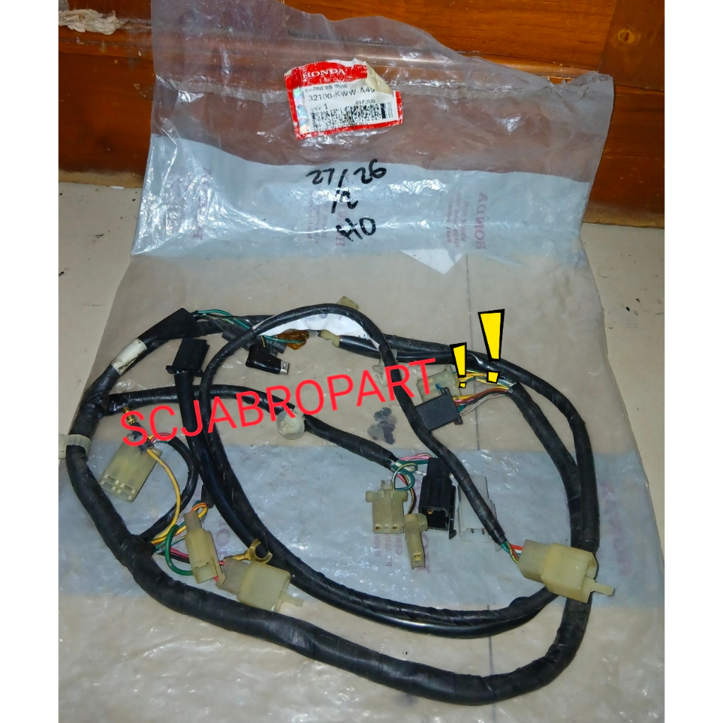 32100 KWW..HARNESS WIRE HONDA REVO Revo 110 cc (Revo Absolute, Revo Fit, atau Revo DX)..ORI AHM