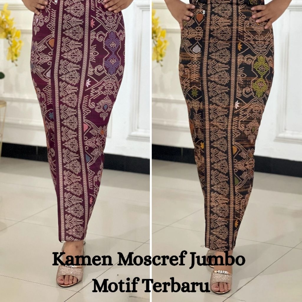 [ROK BALI] Kamen Moscref Jumbo Strait Jadi Motif Songket Melar Rok Bali