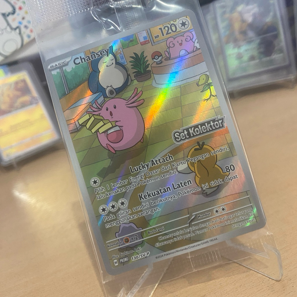Chansey AR 130/SV-P TCG Promo Pokemon Set Kolektor Indonesia 2024