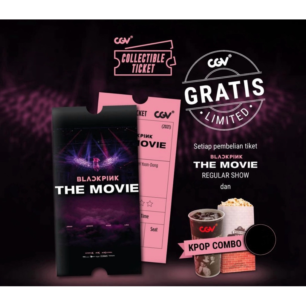 Collectible Ticket CGV - Blackpink The Movie