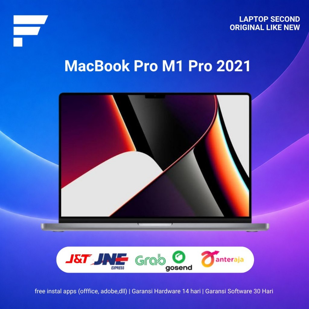 Macbook Pro M1 Pro 2021 16 Inch Ram 32GB SSD 512GB Second Berkualitas