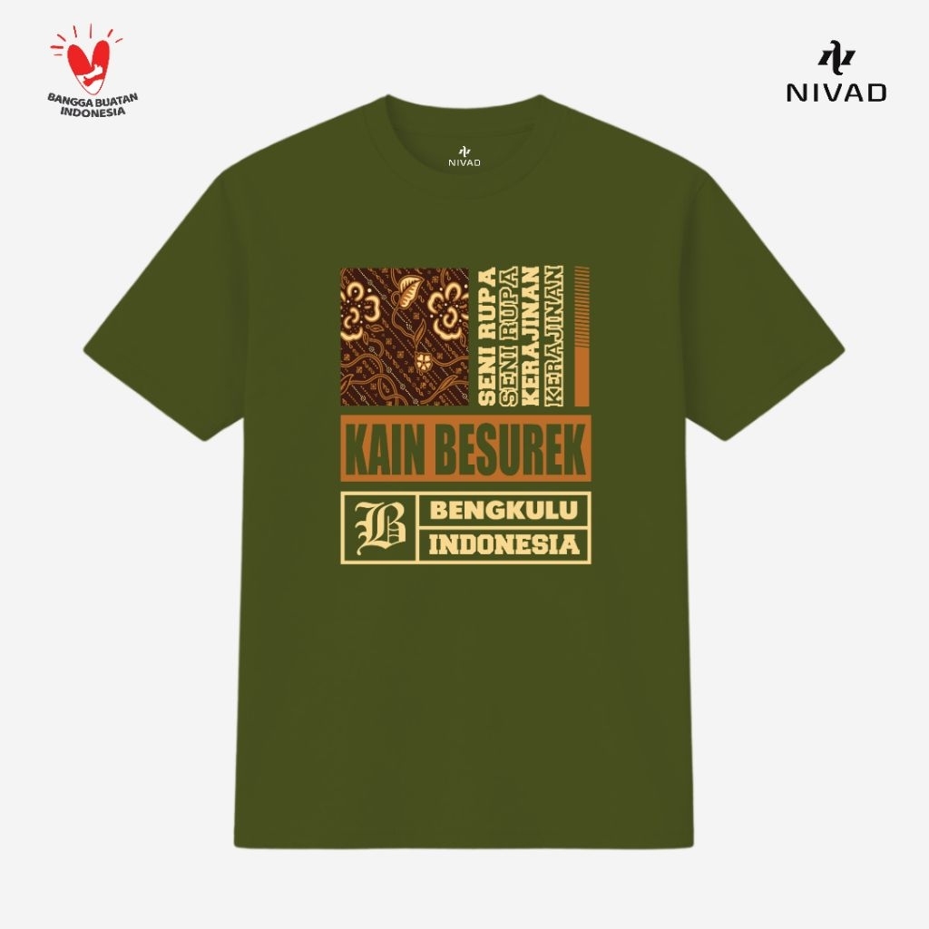 Nivad Kaos Baju Kesenian Tradisional Bengkulu Kain Besurek