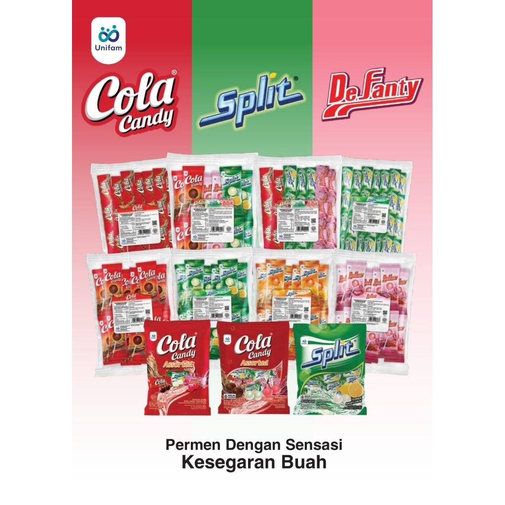 Unifam Split Dan Cola Candy