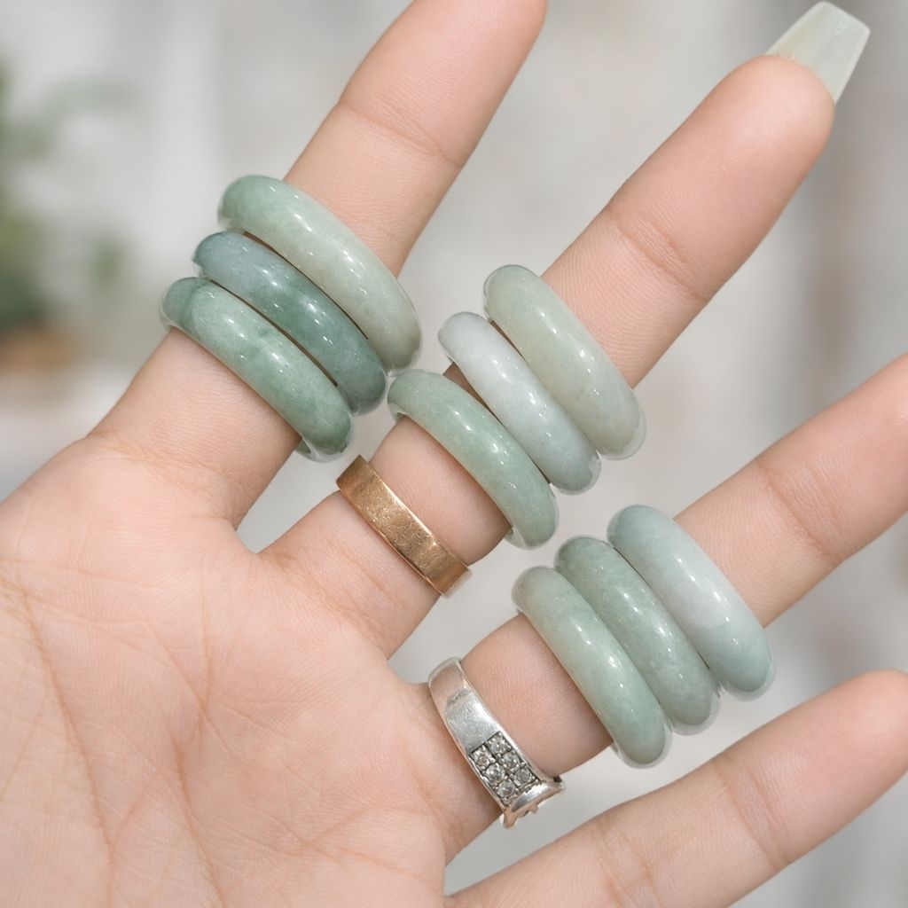 Cincin Batu Giok Birma Natural