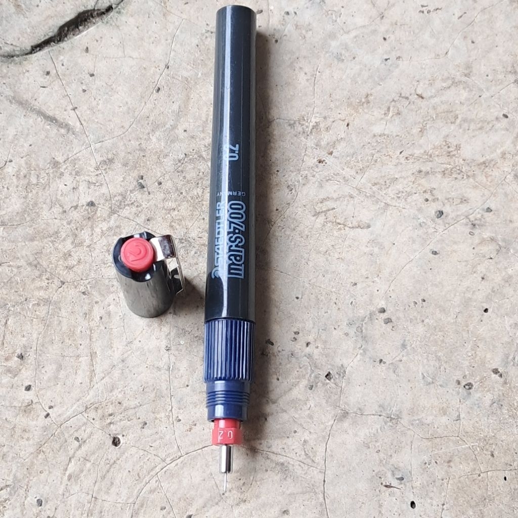Rapido Staedtler Mars 700 Jerman 0.2 pulpen teknik gambar