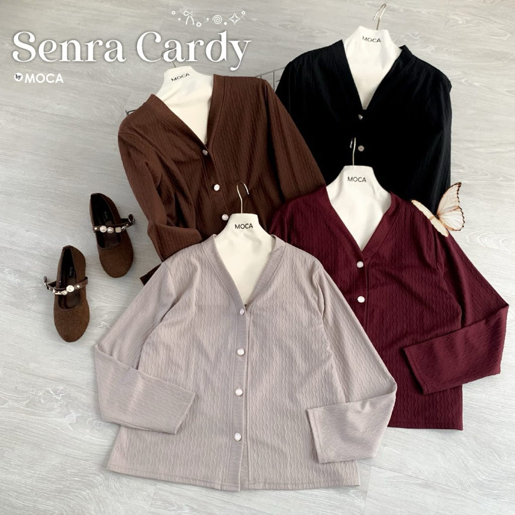 BISA COD // Senra Cardy by Moca // Cardigan Simple Stylish Real Pict Best Seller