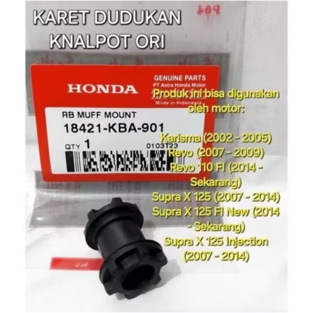 KARET DUDUKAN KENALPOT KHARISMA 18421-KBA-901