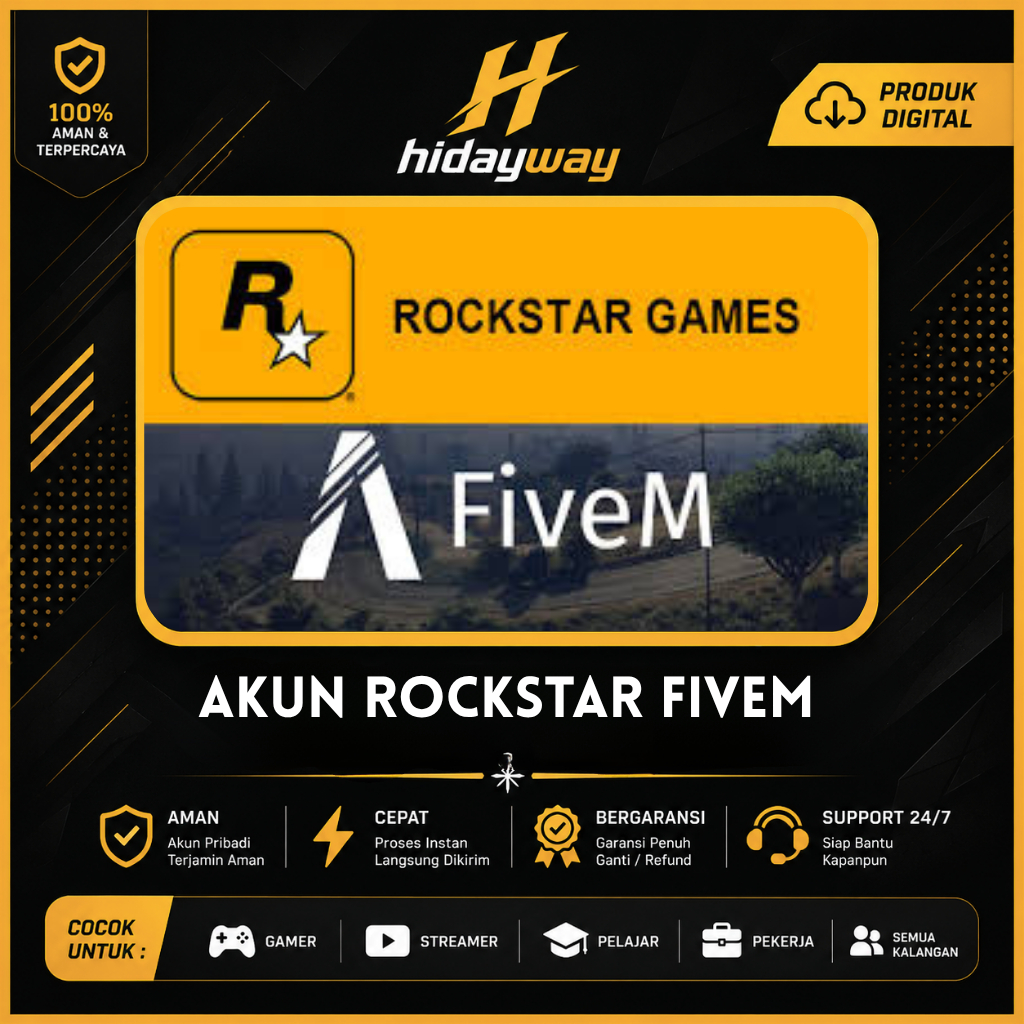 Akun Rockstar Fivem | Fresh | Private | GTA 5 ROLEPLAY | SOCIAL CLUB
