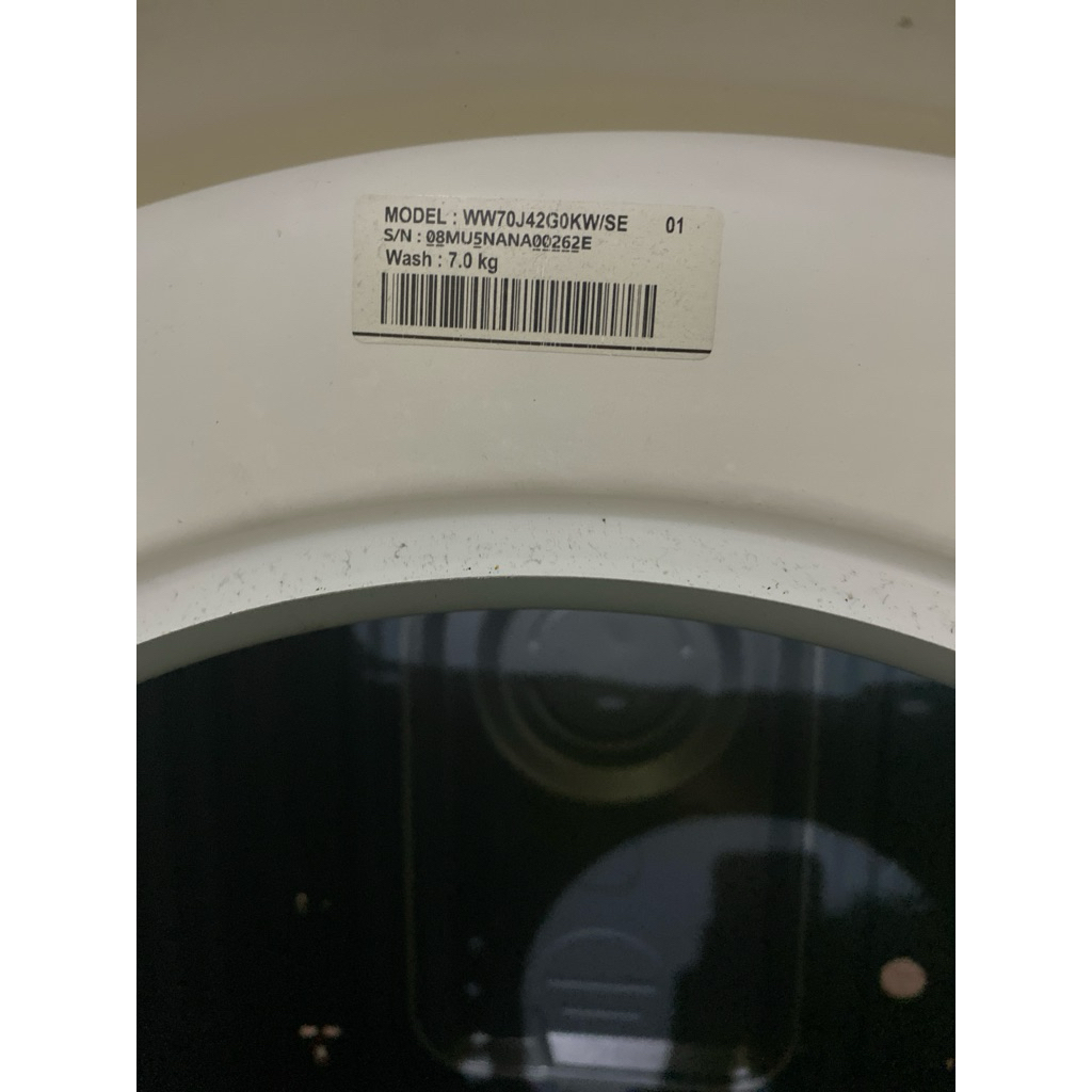 spareparts mesin cuci Samsung ww70j42g0kw/se