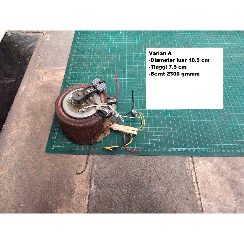 Trafo Toroid Variabel Eks Stavolt Servo 500VA - 1000VA Kumparan Slide Regulator Second Plus servo Mo