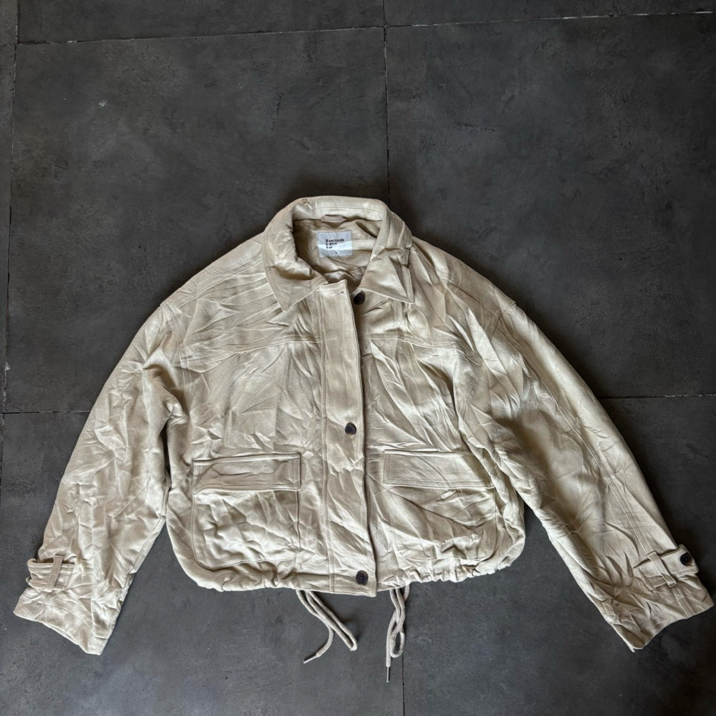 8 Seconds Suede Cropped Boxy Jacket Woman