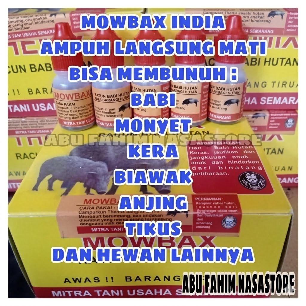 MOWBAX RACUN BABI HUTAN BOTOL | RACUN TIKUS | PEMBASMI MONYET, KERA, BIAWAK, ANJING, TIKUS DAN PEMBA