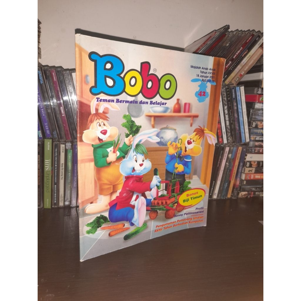 Majalah Bobo edisi 18 Januari 2001 + Bonus Biji Timun