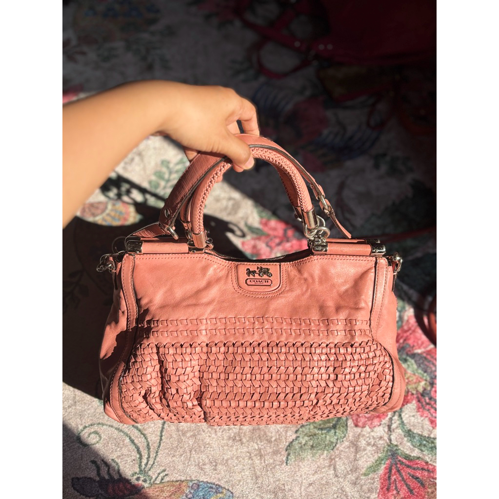 coach medison pink peach .