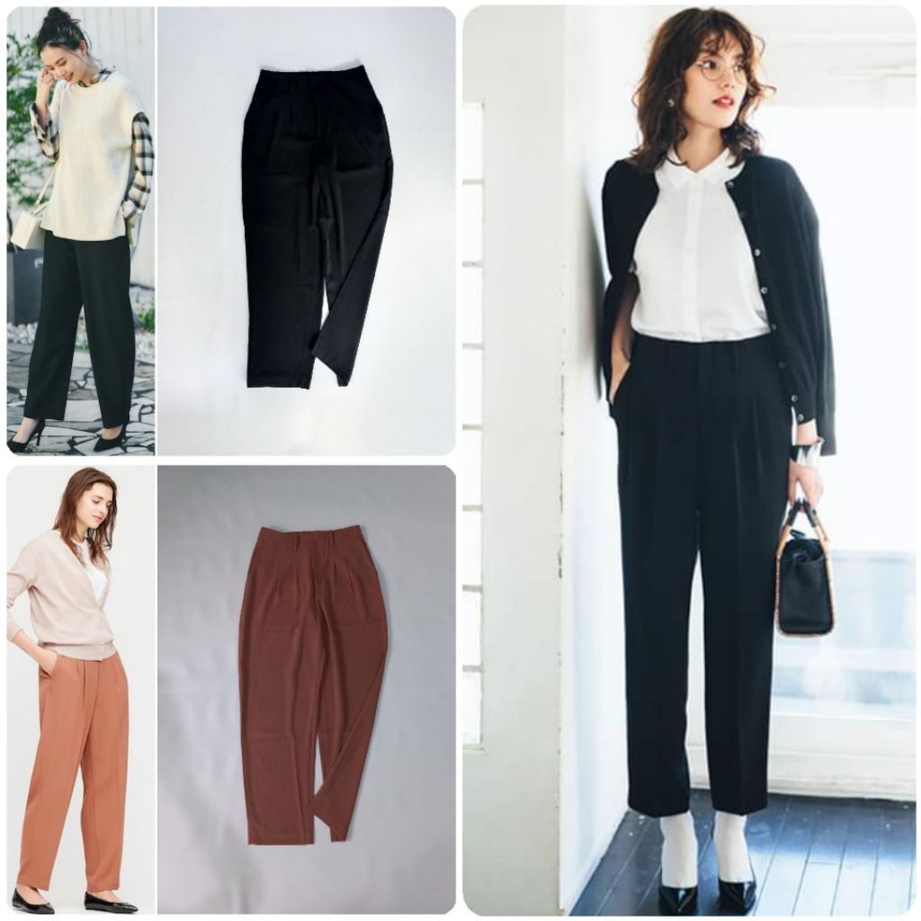 UNIQLO Drape Relax Tapered Ankle Pants