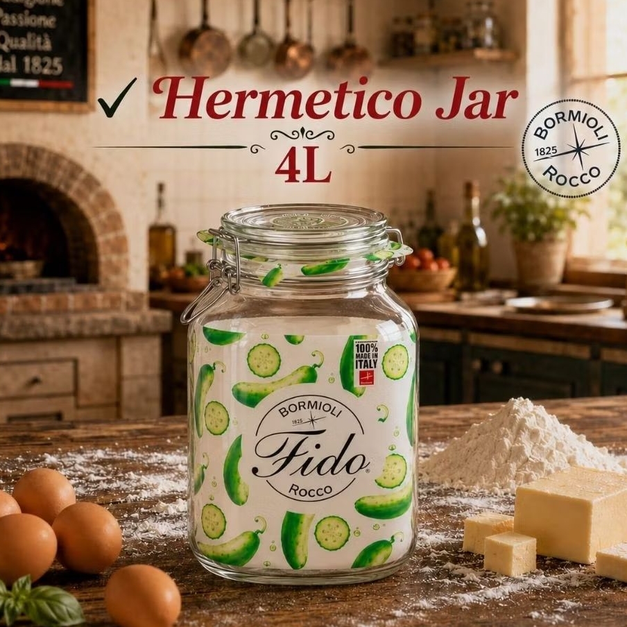 Hermetico Jar 4L/ Hermetico Jar with Jumbo Clamp Lid 149260